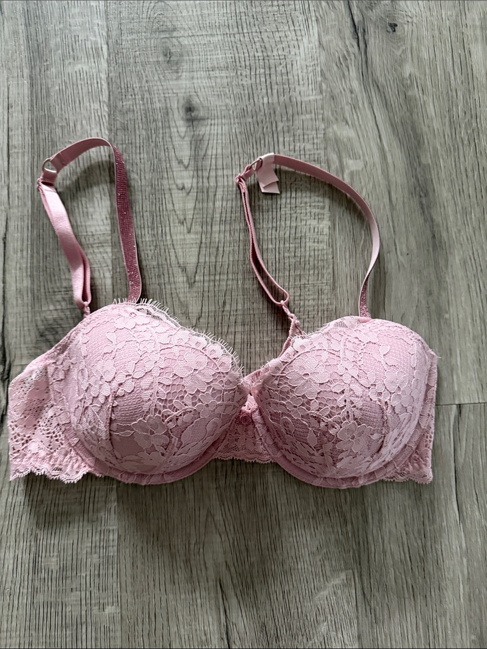 Victoria Secret Lace Push-Up Bra - Pink
